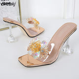 Summer Shoes Women Pumps Fashion Ladies Party Shoes Crystal Shoes Brand Woman High Heels 9cm Plus Size 42