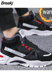 Men's Boots Fashion Thick Bottom Non-slip Warm Winter Shoes for Men Fur Warm Ankle Snow Boots Footwear Male Sneakers 2023
