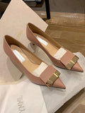 Heels Women Shoes 2023 Spring Pumps Slip On Bling Bling Pointed Wedge Latest Shallow Mouth Sandals Ladies All-Match