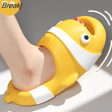 Cute Soft Animals Slippers for Women Fashion Indoor House Clown Fish Sandals Couples Bathroom Anti-slip Platform