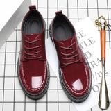 Men's Leather Shoes Size Head Leather Soft Anti-slip Driving Shoes Man Spring Leather Shoes 2023