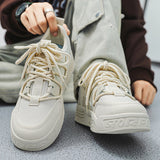 Men Skateboarding Shoes Canvas Comfortable Thick Bottom Platform Shoes Men Casual Vulcanized Shoes Sneakers Student