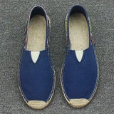 Size 35-45 Women Sewing Flax Shoes Slip on Loafers Casual Shoes Woman Espadrilles Hemp Canvas Flat