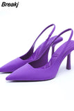 Party Shoe and Bag Set Sexy Heels Shallow Mouth Pointed Pumps Lace-Up Sandals Ladies Slip on Golden Crossdressers