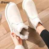 Snow Boots For Women Women's Low Shoes Flat Heel Booties Ladies Winter Footwear Boots-women Luxury Designer Round