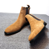 Suede Nap Snow Boots Women's Top Quality Chelsea Boots Winter Chunky Boot for Men Warm Flats Shoes Botas