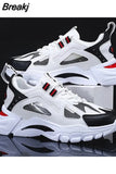 Men Shoes 2023 Trend Platform Sport Dad Fashion Casual Breathable Mesh Tennis Sneakers Student Comfortable