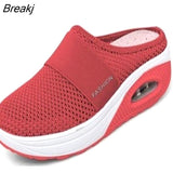 New Women Shoes Casual Increase Cushion Shoes Non-slip Platform Sneakers For Women Breathable Mesh Outdoor Walking