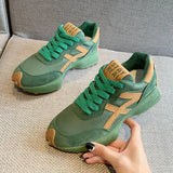 Women Sneakers Lace Up Casual Shoes Trainer 2023 Mesh Sport Running Shoes for Woman Breatheable Vulcanized