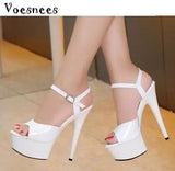 Pipe Dance Women Shoes 2023 New 15cm High-heeled Sexy Fish Mouth with T-Taiwan Catwalk Models Show Car Show Female
