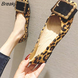 Shoes Women Flats Casual Slip-on Boat Shoes Woman Footwear Elegant Ladies Shoes Metal Design