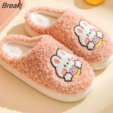 Autumn Warm Fluffy Slippers for Women 2023 Indoor House Shoes Cute Couple Plush Soft Furry Floor Slides Zapatillas