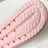 Heart Decoration Platform Sandals for Women Summer 2023 Eva Soft Sole Baech Slippers Woman Anti-Slip Pink Slides