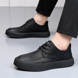 Men Casual Shoes lace up fashion Genuine Leather Board Shoes outdoor Shoes Zapatos Casuales Hombres handmade oxfords Men