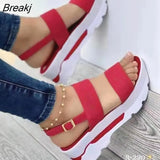 Women Golden Sandals Platform Heels Cross Strap Ankle Peep Toe Beach Party Ladies Shoes Zapatos Sandals shoes for