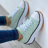 Canvas Shoes Women Cross Strap Sneakers Round Toe Thick Sole Casual Shoes Women 2023 New Summer Women's Vulcanized