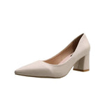 Heels Women 2023 New Korean Style Pointed Shallow Mouth Thick Heel Fashion Women's Shoes Zapatos De