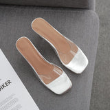 luxury Women High Heels PVC Jelly Crystal Heel Transparent Women Sexy Leopard Clear High Heels sandals Size