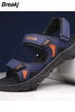 Men'S Sandals Big Size 39-48 Leather Sandals For Men Outdoor Walking Men'S Summer Sandals Comfortable Men