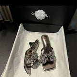 Breakj Niche Design High-End Bow Summer New Fashion Comfortable High-Explosive Cool Drag