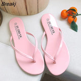 Slippers Women New Trend Simple Flip-flops Fashion Flat Bottom Outer Wear Non-slip Flip-flops Beach Sandals and