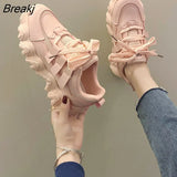Women Sneakers 2023 New Fashion Autumn Casual Sports Comfortable Breathable White Flats Female Platform Winter Vulcanized