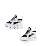 High Heel Sneakers Women's Chunky Shoes Wedge Sneakers Girls Pink Platform Tenis Trainers Woman Thick Soled Shoes