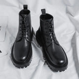 Breakj Boots Male British Style Black Fashion Ankle Boots