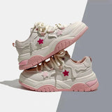 pink Platform Sneakers Women Running Sports Shoes Woman Designer Chunky Sneakers Casual Pu Leather Vulcanized Shoes