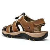 Men Shoes 2023 Genuine Leather Men Sandals Outdoor Male Beach Slippers Man Sandals Plus Size