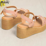 Platform Sandals 2022 Fashion Women Strap Gladiator Sandal Wedges Shoes Casual Woman Peep Toe espadrille femme