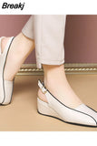 35-41 Genuine Leather Women Shoes High Quality Oxfords Brand Slip on Casual Shoes Moccasins Wild Driving Sandals for