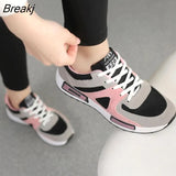 Casual Shoes Woman 2022 New Fashion Lace-up Sneakers Women Shoes Flat Breathable Mesh Ladies Shoes Women's