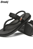 New Mens Sandals Wild Couple Flat Personality Fashion Slip Flip Flops Sandalias Hombre 2023 Plus