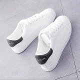 Spring Autumn Fashion Women Running Shoes White Breathable Embroidered Flower Lace-Up Casual Sneakers Zapatos De