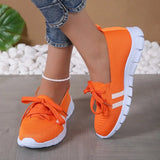 Striped Knitted Flats Shoes Women Breathable Mesh Non Slip Loafers Shoes Woman Comfortable Shallow Walking Shoes