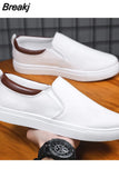 Men Canvas Slippers Male Loafers Casual Flat Canvas Black Spring Summer Plus Size 45