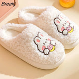 Autumn Warm Fluffy Slippers for Women 2023 Indoor House Shoes Cute Couple Plush Soft Furry Floor Slides Zapatillas