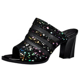 Women Sandals Fashion Thick Heel Peep Toe Women's Shoes Mesh Breathable Sandals Ladies Plus Size Girls Summer Beach