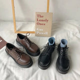 Style Small Black Leather Shoes Spring 2024 New Vintage Single Shoes Flat-Soled Jk Student Muffin
