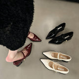 Heels Retro Mary Shoes, High Heels, Women's Shoes, Black Shoes, Autumn And Winter Korean Version Of Sensitive Shoes, Small Leather