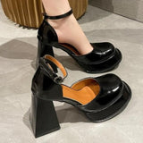 High-heeled Shoes Spring New Korean Version of Wild Thick-heeled Square Toe French Retro Mary Jane Trend Lolita