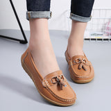 Women Shoes 2023 Spring Autumn Flats Leather Breathable Moccasins Women Boat Shoes Ballerina Ladies Casual Shoes Zapatos