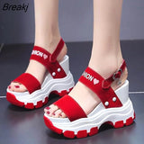 New Summer Women Platform Sandals Female Wedges Comfortable Shoes for Women Fish Toe Outdoor Height Increase