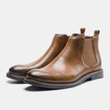 Male Shoes Fashion Men Luxury Chelsea Boots Retro Slip on Casual Ankle Boots Plus Size Short Botas Zapatillas