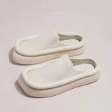 Platform Green Woman Slippers Fashion Women Summer Shoes Designer Flip Flops Outdoor Beach Slippers Flat Leather