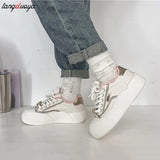 Women's sports shoes Thick Platform Sneakers Women Running Designer y2k Sneakers Casual Pu Leather Vulcanized