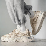 Platform Men Shoes Fashion Clunky Sneakers Men Casual Shoes Breathable Sports Dad Shoes Male Fitness