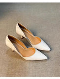 Breakj Shallow Single Shoes 2025 Summer New Temperament In The Empty Tip Of The Retro Pedal High Heels