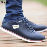 Men's PU Leather Business Casual Shoes Men's Outdoor Breathable Sports Shoes Men's Fashion Loafers Walking